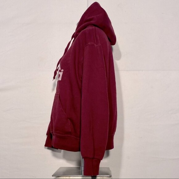 Vintage Burgundy Banff Canada Hoodie S - Picture 3 of 9